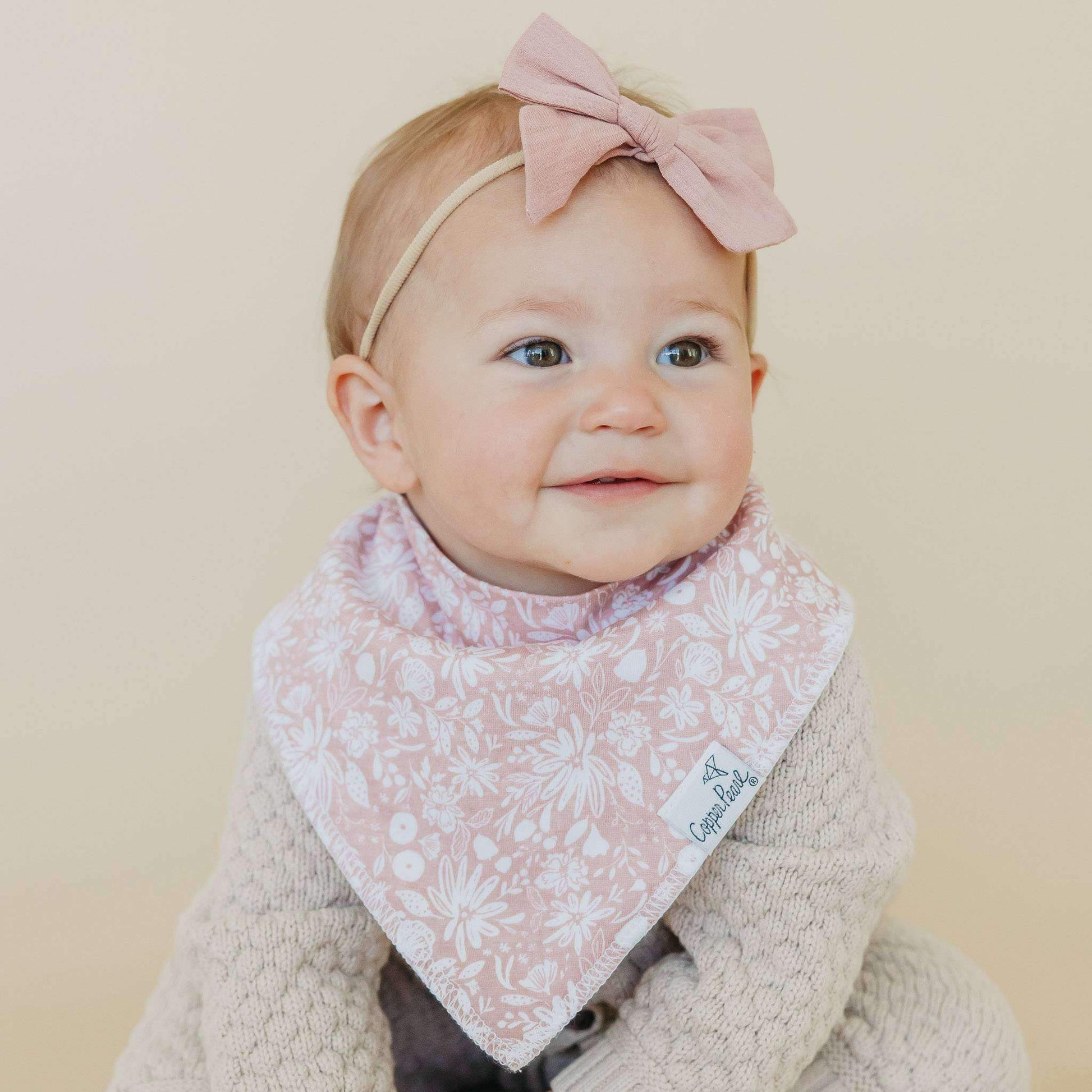4 Pack Baby Bandana Bibs - Olive
