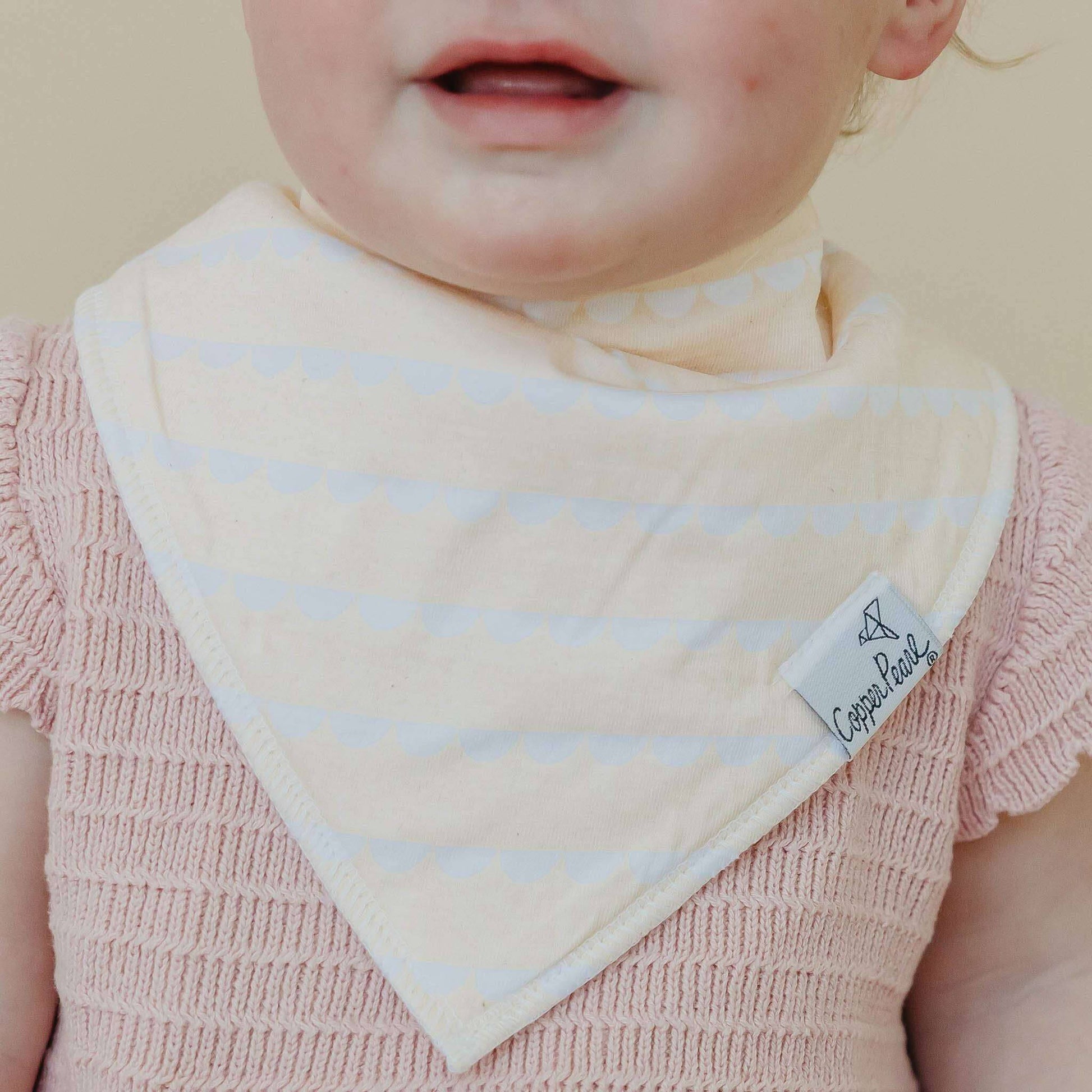 4 Pack Baby Bandana Bibs - Paris