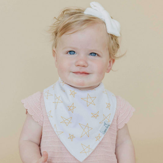 4 Pack Baby Bandana Bibs - Paris