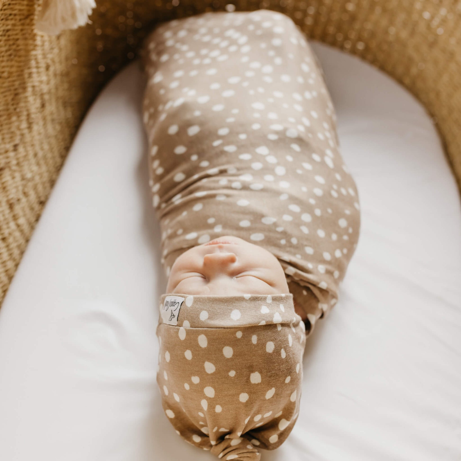 Knit Swaddle Blanket - Fawn