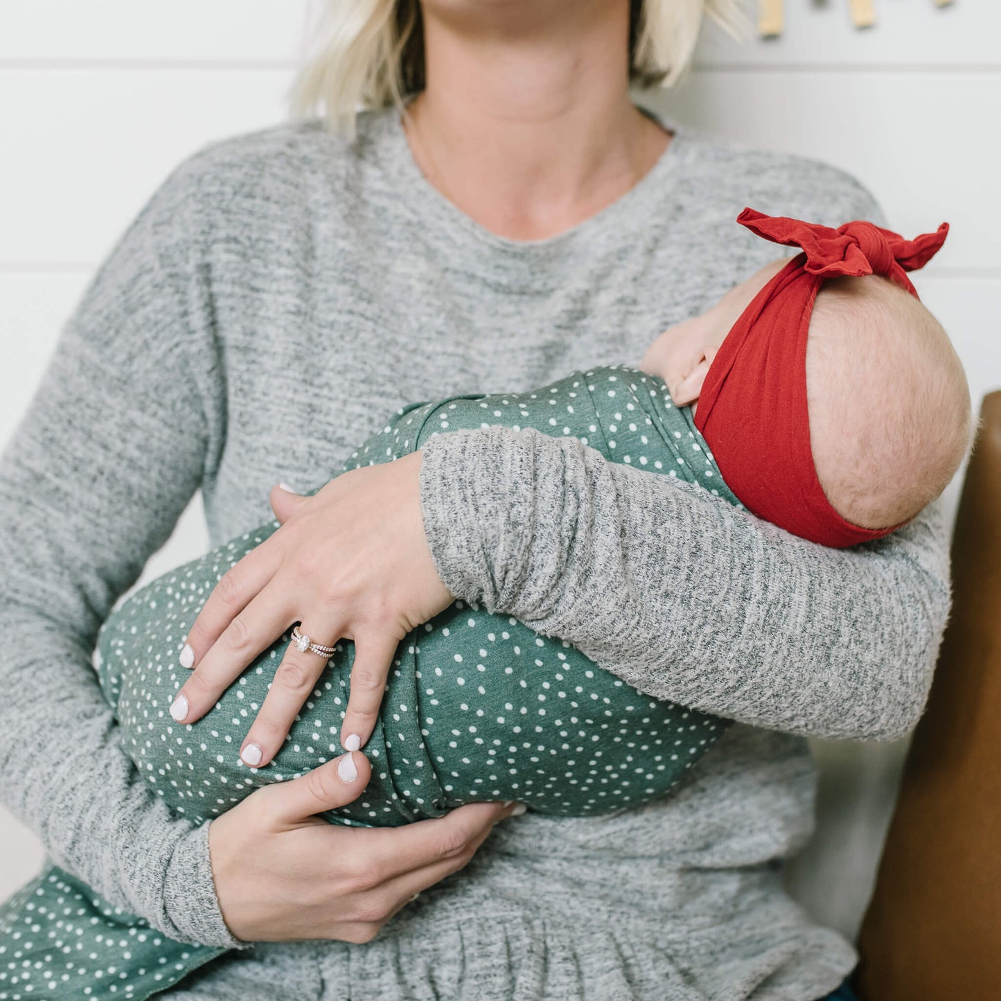Knit Swaddle Blanket - Juniper